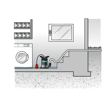 Pompe submersible eau claire Metabo TP 12000 SI 600 W 11700 l/h 9 m (0251200009)