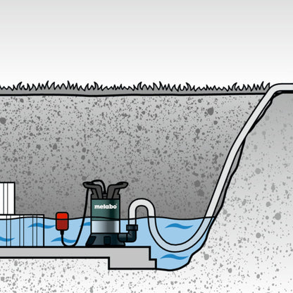 Pompe submersible eau claire Metabo TP 13000 S (0251300000) 550 W 13 000 l/h 0,95 bar