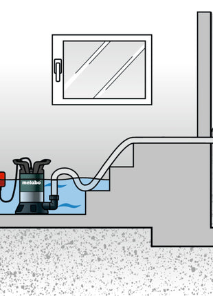 Pompe submersible eau claire Metabo TP 13000 S (0251300000) 550 W 13 000 l/h 0,95 bar