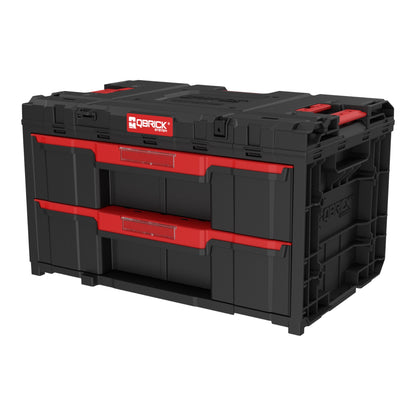 Qbrick System ONE Drawer 2 Toolbox 2.0 boîte à outils 587 x 380 x 340 mm 29 l avec deux tiroirs