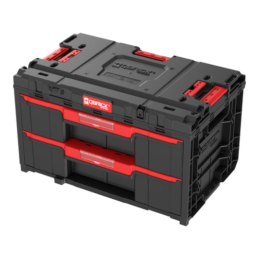 Qbrick System ONE Drawer 2 Toolbox 2.0 Werkzeugbox 587 x 380 x 340 mm 29 l mit zwei Schubladen