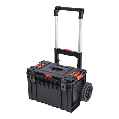 Toolbrothers RHINO XXL Cart Plus ECO 641 x 485 x 660 mm 52 l IP66 100 kg chargeable empilable avec double poignée télescopique en aluminium