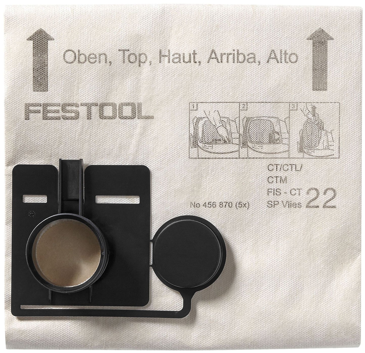 Sac filtrant Festool FIS-CT 44 SP FLEECE/5 (456874) pour CT 44