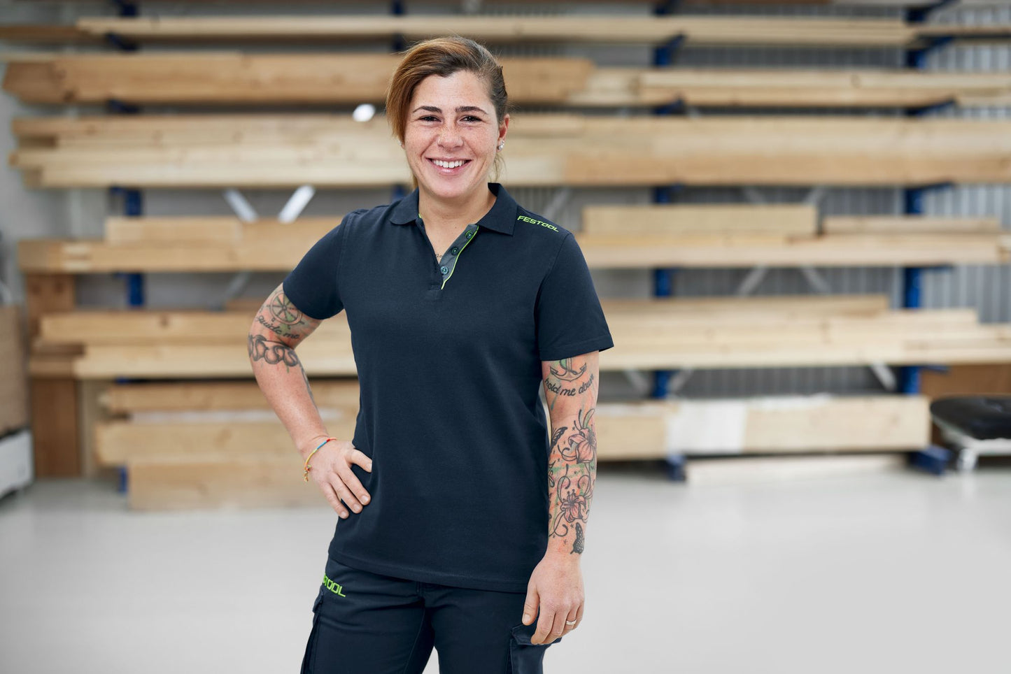 Festool POL-LAD-FT1-XS Poloshirt dunkelblau Damen ( 577295 )