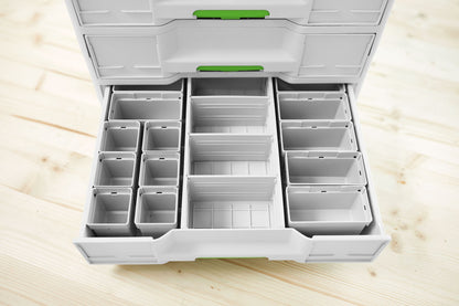 Festool 50x50/50x100x68-Set Einsatzboxen ( 578056 ) für Sortainer³, Systainer³ Combi, Systainer³ Organizer