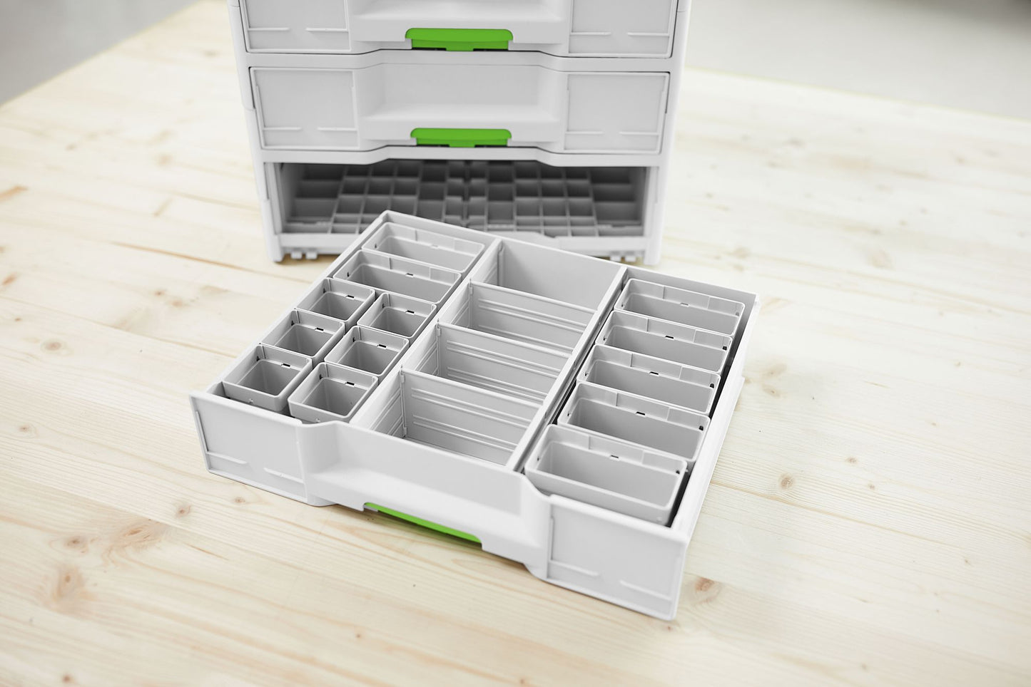 Festool 50x50/50x100x68-Set Einsatzboxen ( 578056 ) für Sortainer³, Systainer³ Combi, Systainer³ Organizer