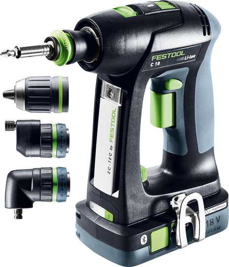 Perceuse-visseuse sans fil Festool C 18 HPC 4.0 I-Set (577617)