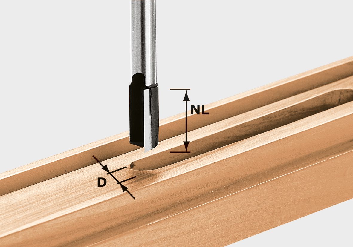 Fraise à rainurer Festool HW S12 D10/35 (491086) pour OF 1400, OF 2000, OF 2200