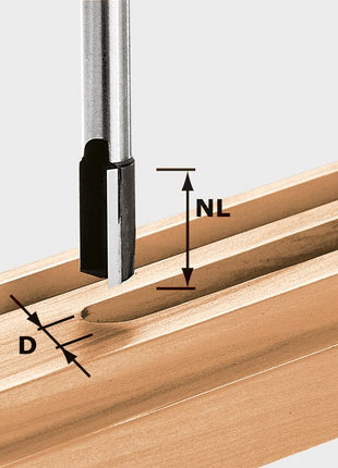 Fraise à rainurer Festool HW S8 D11/20 (490961) pour OF 900, OF 1000, OF 1010, OF 1010 R, OF 1400, OF 2000, OF 2200