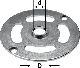 Bague de copie Festool KR-D 13.8/OF 1010/VS 600 (484176) pour OF 900, OF 1000, OF 1010, OF 1010 R