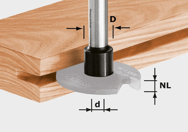 Broche de fraisage Festool S8 1.5-5 D14 (499805) pour OF 1010, OF 1010 R, OFK 700, MFK 700