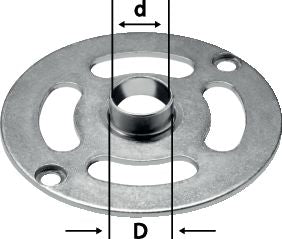 Bague de copie Festool KR-D 17/OF 1010 (486030) pour OF 900, OF 1000, OF 1010, OF 1010 R, KF