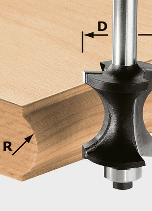 Fresa de media varilla Festool HW S8 D30/28 (491139) para OF 900, OF 1000, OF 1010, OF 1400, OF 2000, OF 2200