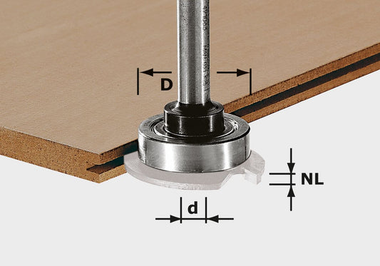 Festool S8 1,5-5 KL28 Frässpindel ( 499804 ) für OF 1010, OF 1010 R, OFK 700, MFK 700