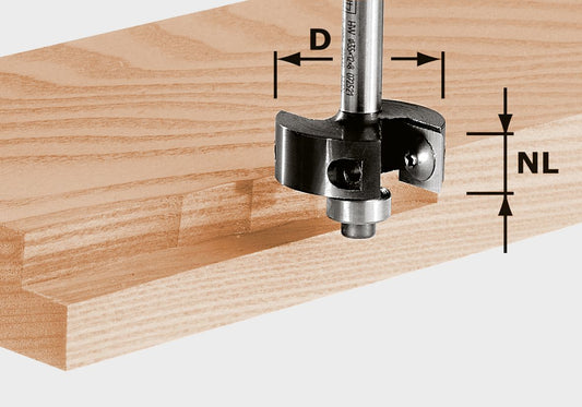 Plaquettes de coupe à feuillure Festool HW S8 D38/12 (491085) pour OF 900, OF 1000, OF 1010, OF 1010 R, OF 1400, OF 2000, OF 2200