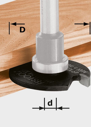 Fraise à rainurer à disque Festool HW D40x2 (491040) pour OF 900, OF 1000, OF 1010, OF 1010 R, OF 1400, OF 2000, OF 2200