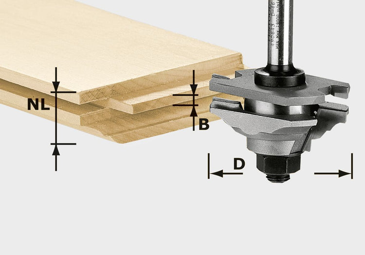 Coupe-ressort profilé Festool HW S8 D46 x D12-FD (490643) pour OF 900, OF 1000, OF 1010, OF 1010 R, OF 1400, OF 2000, OF 2200