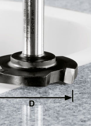 Fraise à surfacer Festool HW D 52/R1ss S12 (492701) pour OF 1400, OF 2000, OF 2200