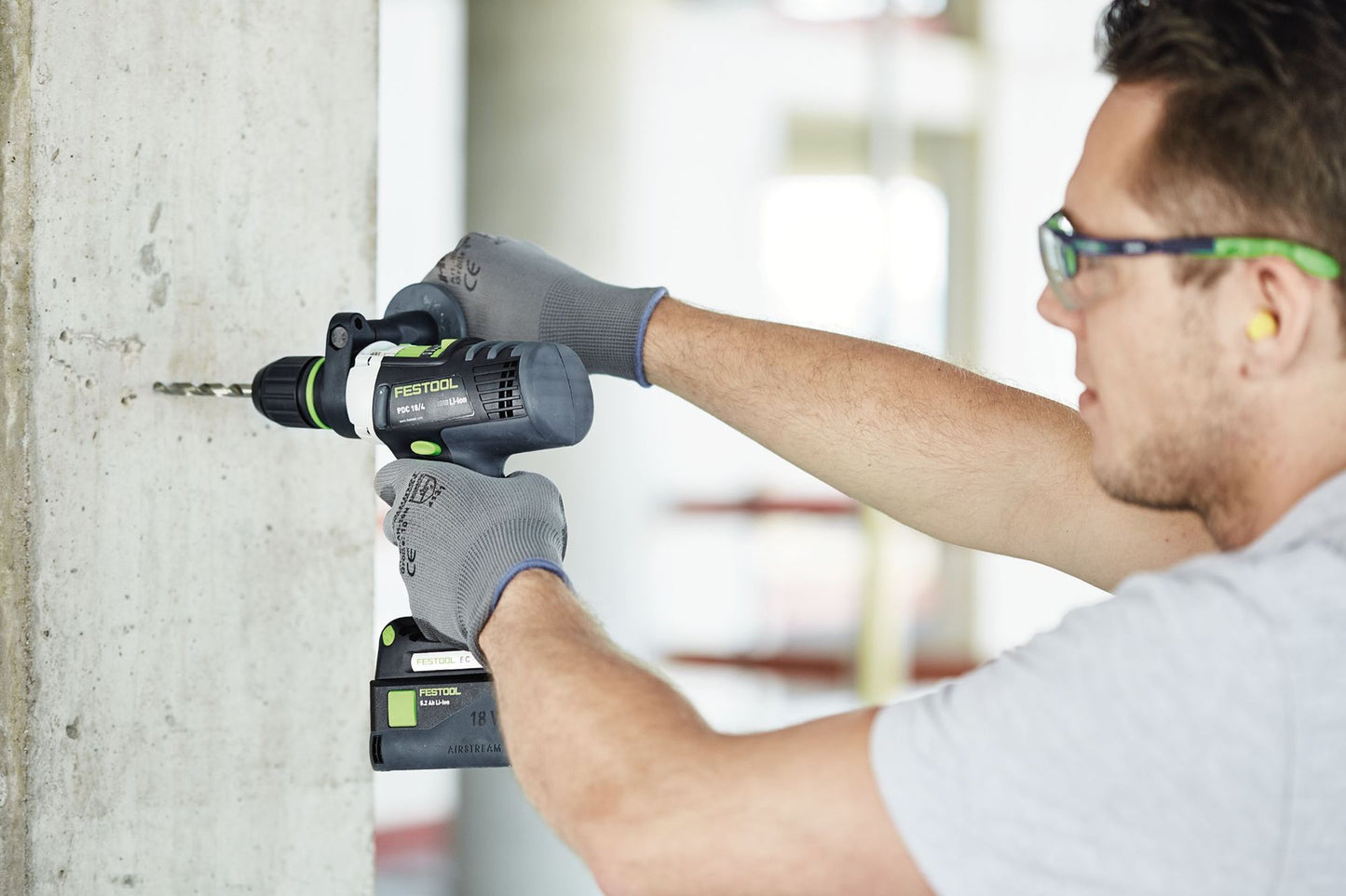 Festool DB STONE CE D4 3x Steinbohrer ( 769111 ) für Festool Akku-Schlagbohrschrauber mit FastFix Aufnahme und Werkzeugfutter WH-CE CENTROTEC