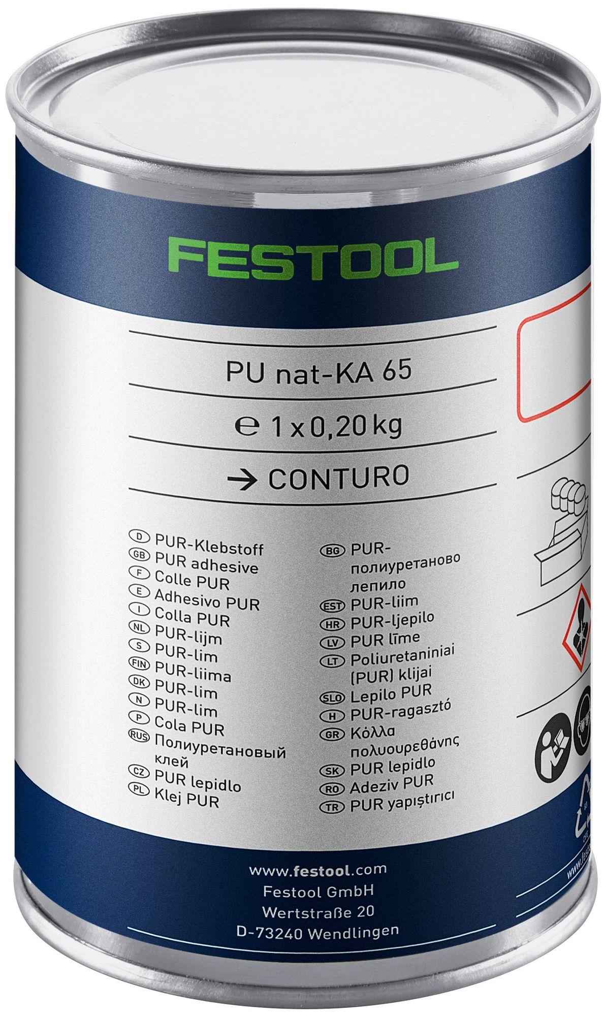 Festool PU nat 4x-KA 65 Colle PU naturelle (200056) pour KA 65