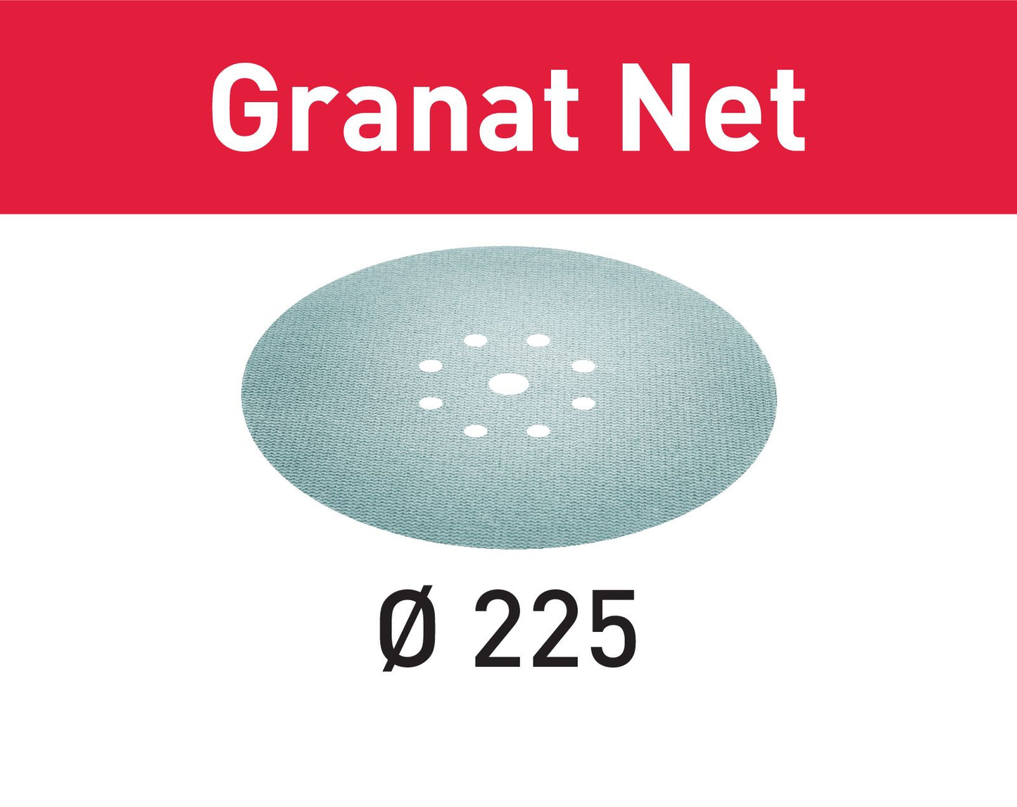 Festool STF D225 P100 GR NET/25 mesh abrasif Garnet Net (203313) pour ponceuses à long col PLANEX LHS 2 225 EQ(I), PLANEX 225 EQ, PLANEX LHS-E 225 easy, PLANEX LHS 2-M 225 EQ