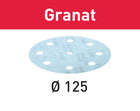 Festool STF D125/8 P1200 GR/50 disque abrasif grenat (497181) pour RO 125, ES 125, ETS 125, ETSC 125, ES-ETS 125, ES-ETSC 125, ETS EC 125, LEX 125