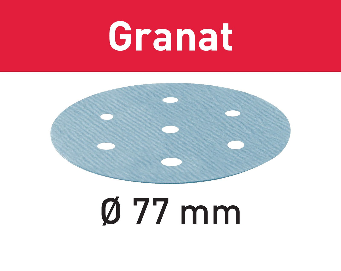 Festool STF D 77/6 P1200 GR/50 disque abrasif grenat (498931) pour LEX 3 77