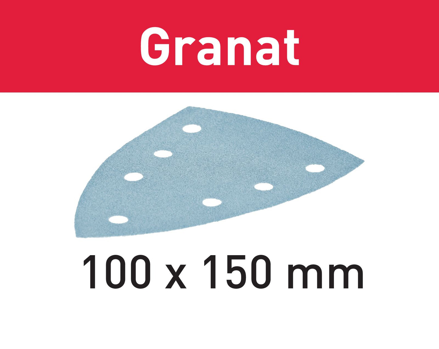 Festool STF DELTA/7 P150 GR/100 feuille abrasive grenat (497139) pour DTS 400, DTSC 400, DS 400