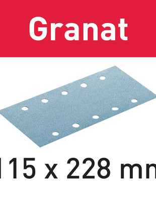 Festool STF 115X228 P220 GR/100 bandes abrasives grenat (498950) pour RS 200, RS 2, RS 100, RS 100 C, RS 1, RS 1 C, HSK-A 115 x 226