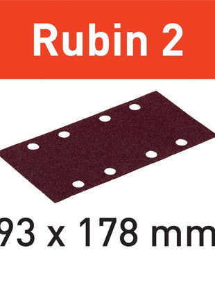 Bandes abrasives Festool STF 93X178/8 P40 RU2/50 Ruby 2 (499185) pour RS 300, RS 3, LRS 93