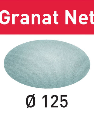 Festool STF D125 P400 GR NET/50 Filet abrasif grenat (203302) pour RO 125, ES 125, ETS 125, ETSC 125, ES-ETS 125, ES-ETSC 125, ETS EC 125, LEX 125