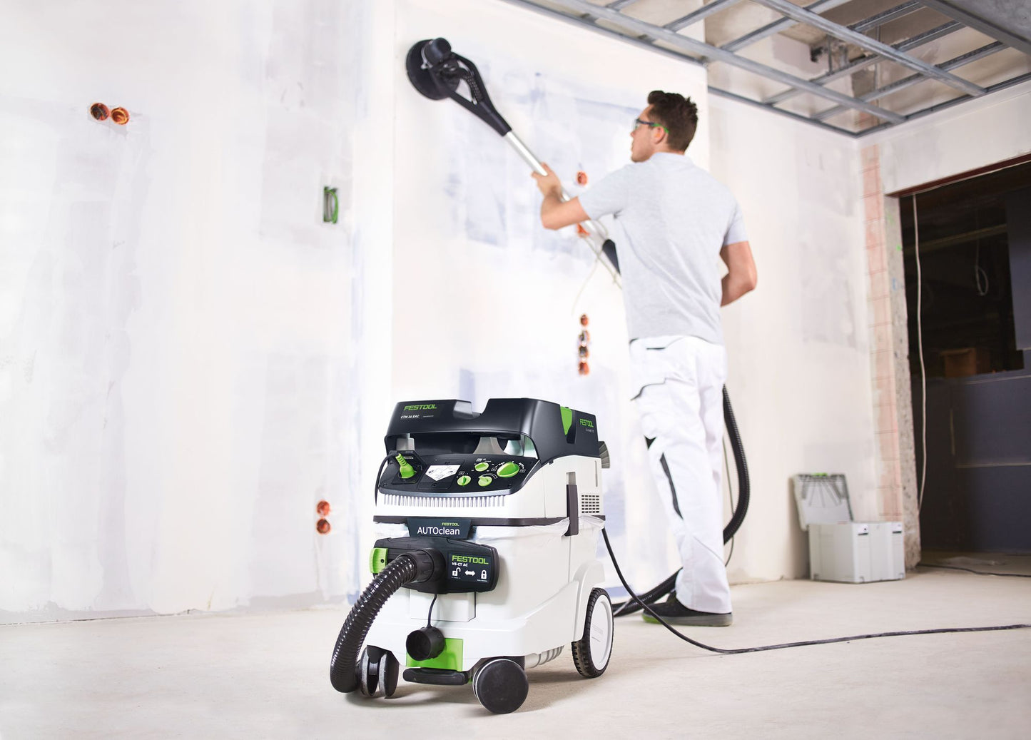 Festool LHS-E 225/CTM 36 set ponceuse à long col et kit aspirateur PLANEX (575455)