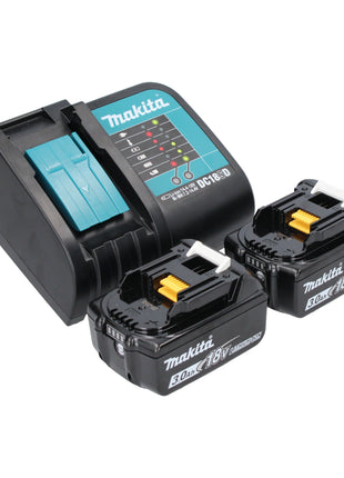 Makita DML 812 SF projecteur à main sur batterie 18 V 1250 lm LED vert olive édition spéciale outdoor aventure + 2x batteries 3,0 Ah + chargeur