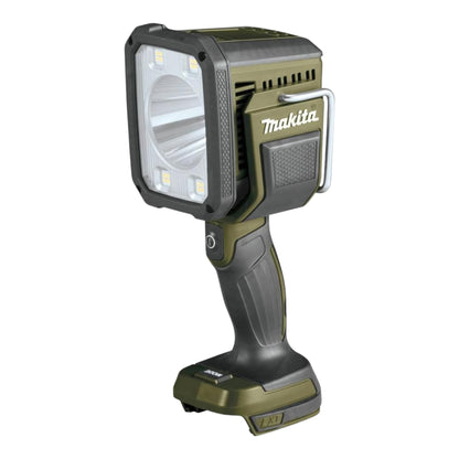 Makita DML 812 SG1 projecteur à main sur batterie 18 V 1250 lm LED vert olive édition spéciale aventure en plein air + 1x batterie 6,0 Ah + chargeur