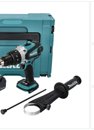 Makita DHP 458 M1J perceuse à percussion sans fil 18 V 91 Nm + 1x batterie 4,0 Ah + Makpac - sans chargeur