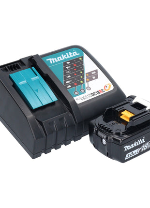 Makita DBO 380 RF1 ponceuse orbitale sur batterie 18 V 93 x 185 mm sans balai + 1x batterie 3,0 Ah + chargeur