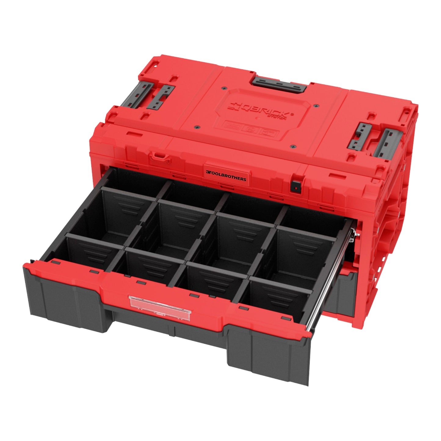 Toolbrothers RHINO XXL Drawer 2 ULTRA Vario+ Toolbox Boîte à outils sur mesure 587 x 380 x 340 mm 29 l avec deux tiroirs