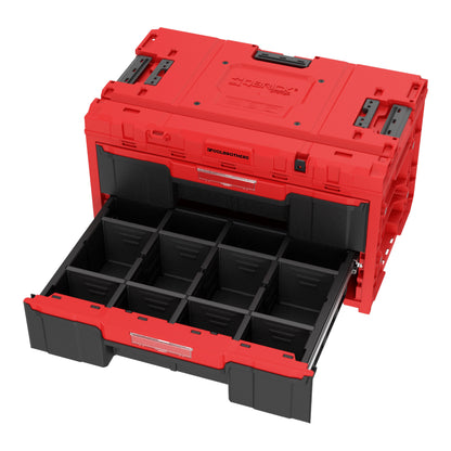 Toolbrothers RHINO XXL Drawer 2 ULTRA Vario+ Toolbox Boîte à outils sur mesure 587 x 380 x 340 mm 29 l avec deux tiroirs