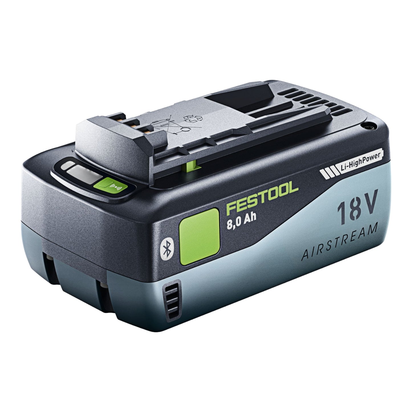 Jeu de batteries Festool 3x batterie BP 18 Li 8,0 HP-ASI 18 V 8,0 Ah (3x 577323) 8000 mAh Li-Ion avec indicateur de niveau de charge