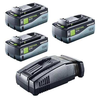 Kit d'énergie Festool 18V 3x8,0/SCA16 3x batterie 18 V 8,0 Ah (3x 577323) + chargeur (576953)