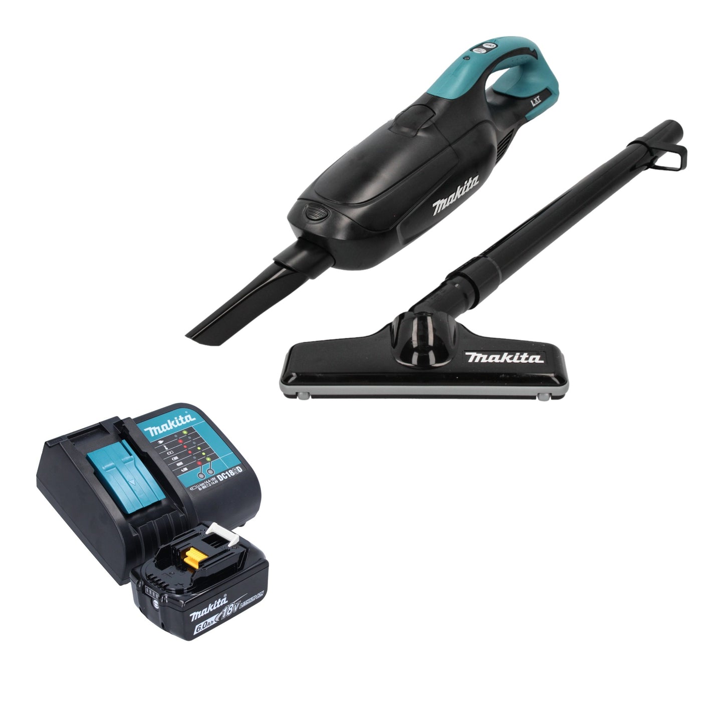 Makita DCL 182 SG1 B aspirateur à batterie 18 V noir + 1x batterie 6,0 Ah + chargeur