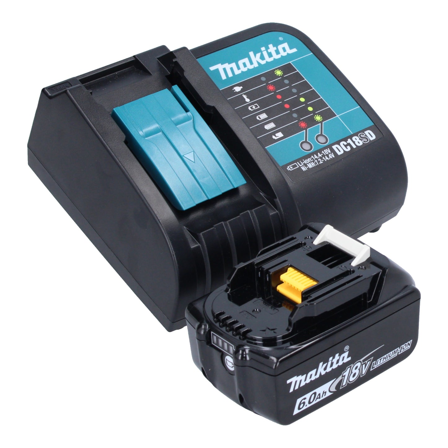 Makita DCL 182 SG1 B aspirateur à batterie 18 V noir + 1x batterie 6,0 Ah + chargeur