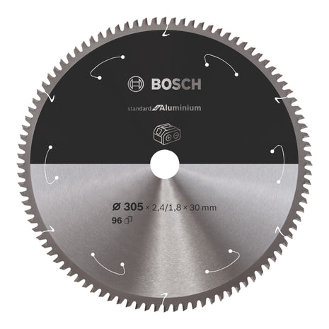 Bosch Standard pour lame de scie circulaire aluminium 305 x 2,4 x 30 mm 96 dents (2608837782)