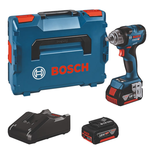 Clé à chocs rotative sans fil Bosch GDS 18 V HC 330 Nm (06019L5003) + L-Boxx + 2x batteries 5,0 Ah + chargeur