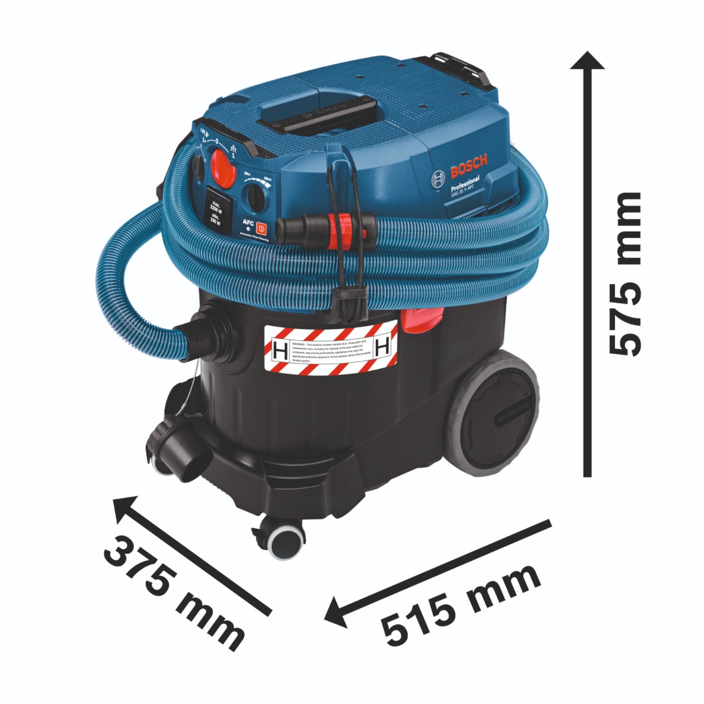 Bosch GAS 35 H AFC Aspirateur eau et poussière professionnel 1200 W 35 l classe de poussière H (06019C3600)