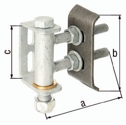 Charnière de portail GAH 135x136x101mm (3000200574)