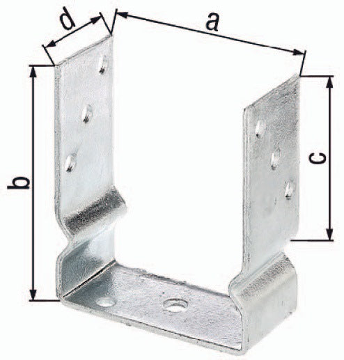 GAH U-Pfostenträger ETA-10/0210 71x150x100x60mm ( 3000200722 )