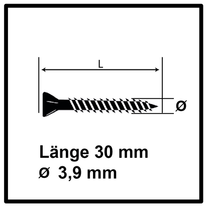 Technofast FF3930RD 1000 x Gipskartonschrauben Trockenbauschrauben 3,9 x 30 PH2 Feingewinde - Toolbrothers