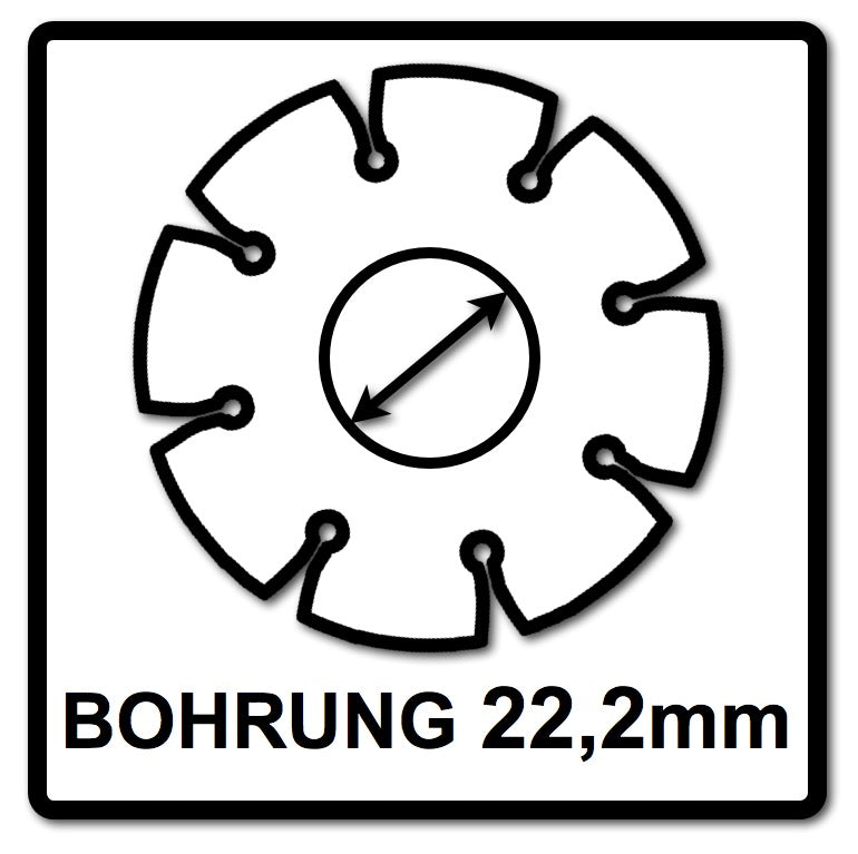 Makita Diamak 125 mm 1 Stk. ( D-61139 ) Diamant Trennscheibe für Stein, Beton Aufnahme 22,23 mm - Toolbrothers