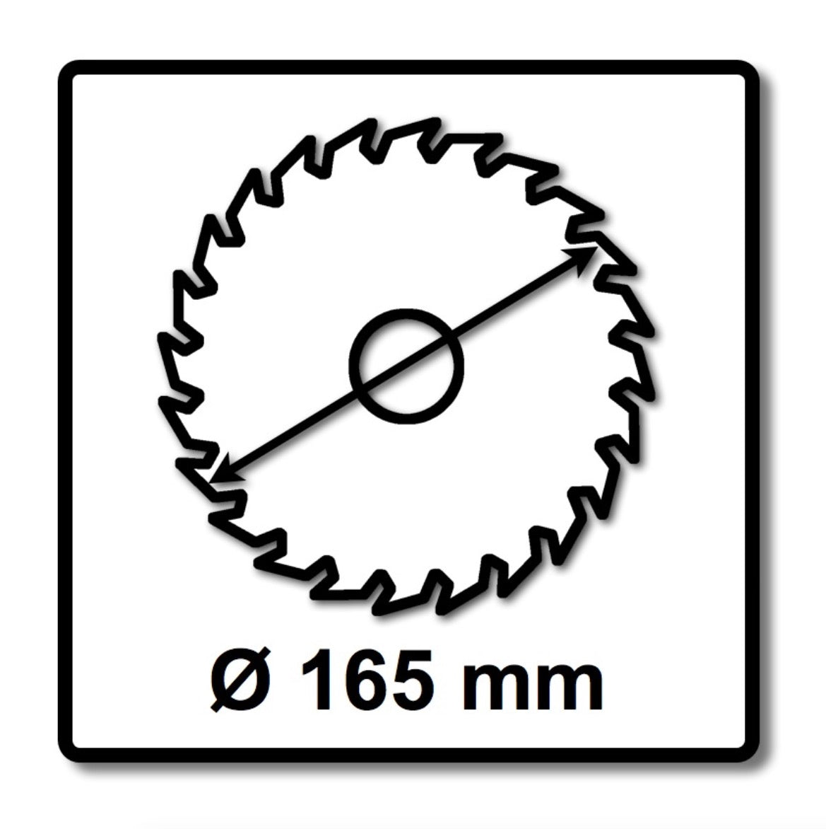 Makita M-FORCE Kreissägeblatt für Holz 165 x 20 x 2 mm 24 Zähne ( B-32007 ) - Toolbrothers